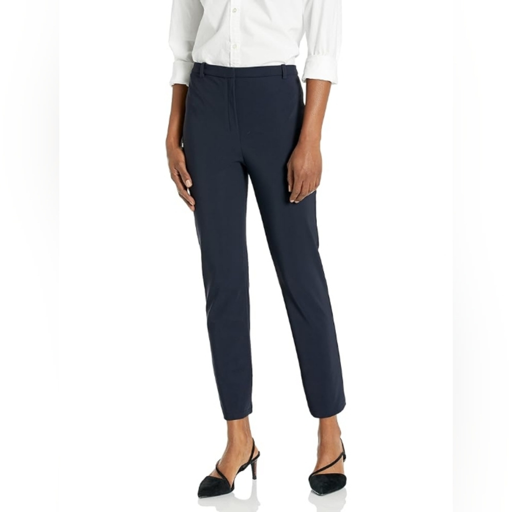 Theory Midnight Blue Wook Trousers Women's Size 2 Pockets Business Casual Office